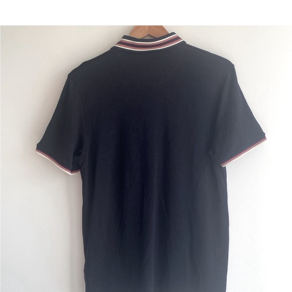 TED BAKER LONDON TEACUPS BLACK POLO BUTTONS Size 4/Large